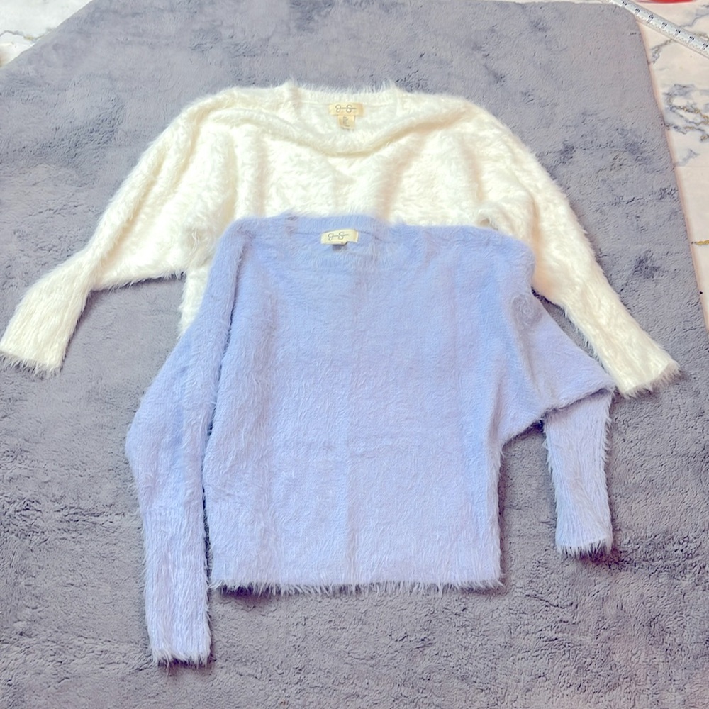 2 jessica simpson blouse size XS , one blue one white
